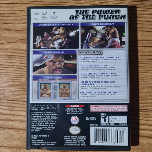 Fight Night Round 2 Boxing Nintendo Gamecube game (CIB) - Picture 2 of 4